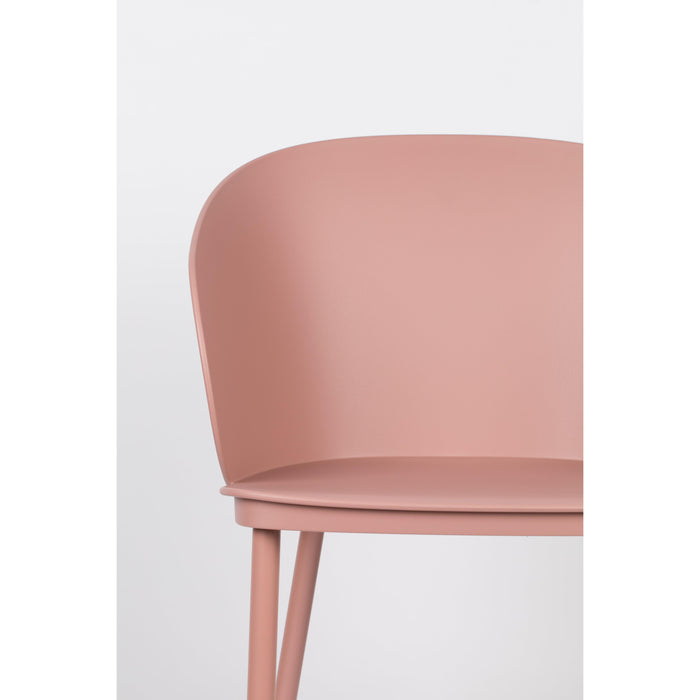 Eetkamerstoel Gigi Polypropyleen Roze 53.5x57 cm-Eetkamerstoelen-Creating Home