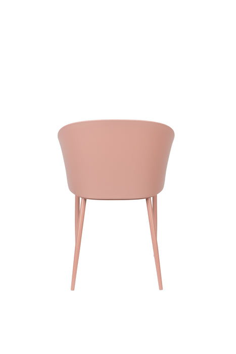 Eetkamerstoel Gigi Polypropyleen Roze 53.5x57 cm-Eetkamerstoelen-Creating Home
