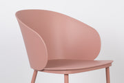 Eetkamerstoel Gigi Polypropyleen Roze 53.5x57 cm-Eetkamerstoelen-Creating Home