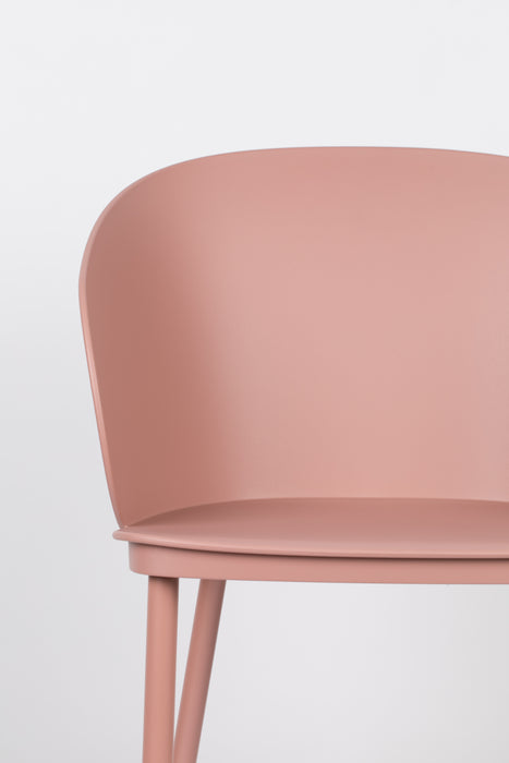 Eetkamerstoel Gigi Polypropyleen Roze 53.5x57 cm-Fauteuils-Creating Home