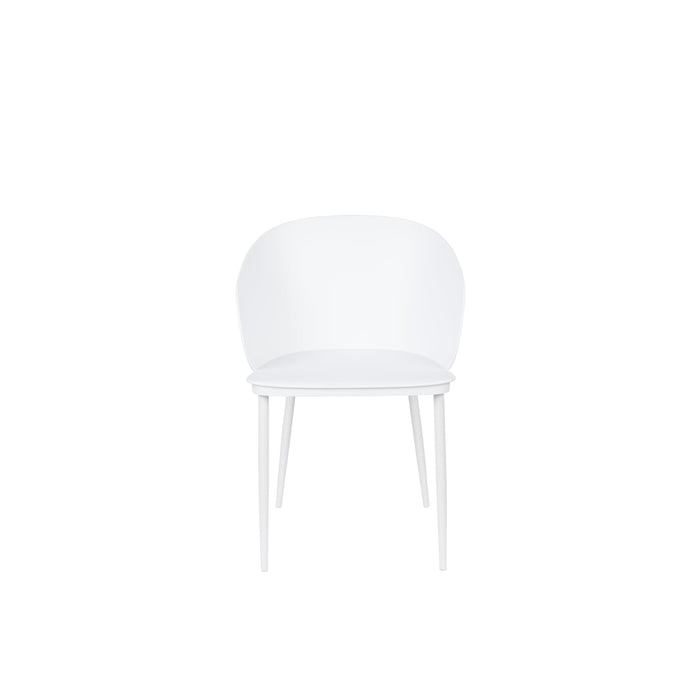 Eetkamerstoel Gigi Polypropyleen Wit 53.5x57 cm-Eetkamerstoelen-Creating Home
