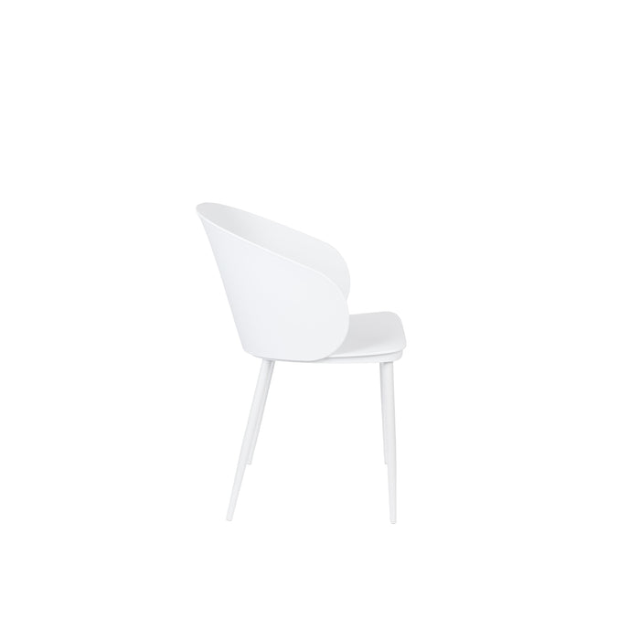 Eetkamerstoel Gigi Polypropyleen Wit 53.5x57 cm-Eetkamerstoelen-Creating Home