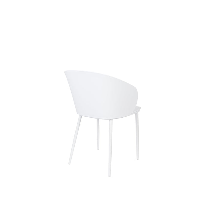 Eetkamerstoel Gigi Polypropyleen Wit 53.5x57 cm-Eetkamerstoelen-Creating Home