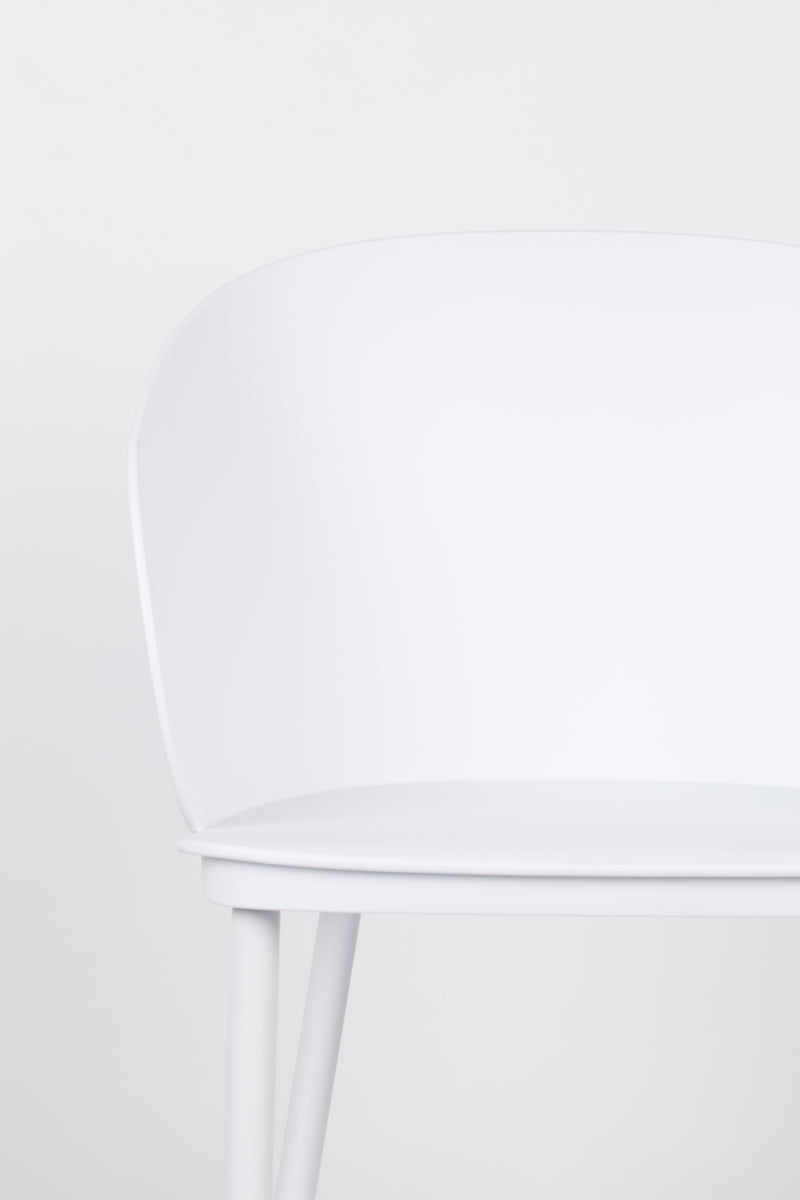 Eetkamerstoel Gigi Polypropyleen Wit 53.5x57 cm-Eetkamerstoelen-Creating Home