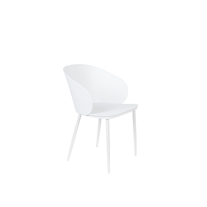 Eetkamerstoel Gigi Polypropyleen Wit 53.5x57 cm-Eetkamerstoelen-Creating Home