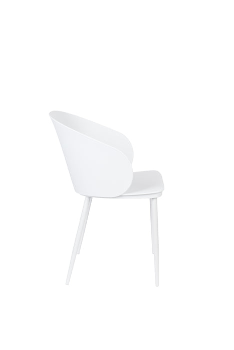 Eetkamerstoel Gigi Polypropyleen Wit 53.5x57 cm-Fauteuils-Creating Home