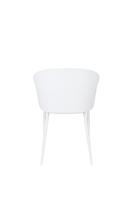 Eetkamerstoel Gigi Polypropyleen Wit 53.5x57 cm-Fauteuils-Creating Home