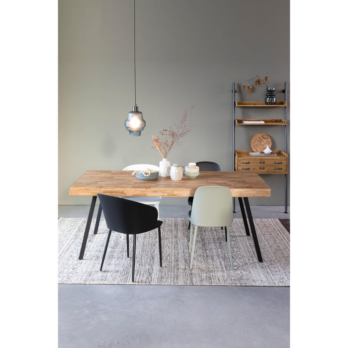 Eetkamerstoel Gigi Polypropyleen Zwart 53.5x57 cm-Eetkamerstoelen-Creating Home