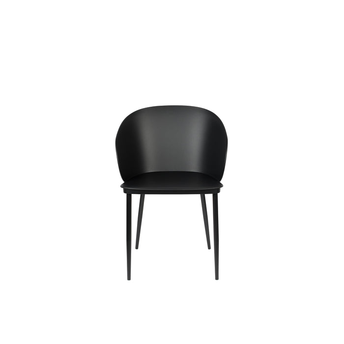 Eetkamerstoel Gigi Polypropyleen Zwart 53.5x57 cm-Eetkamerstoelen-Creating Home