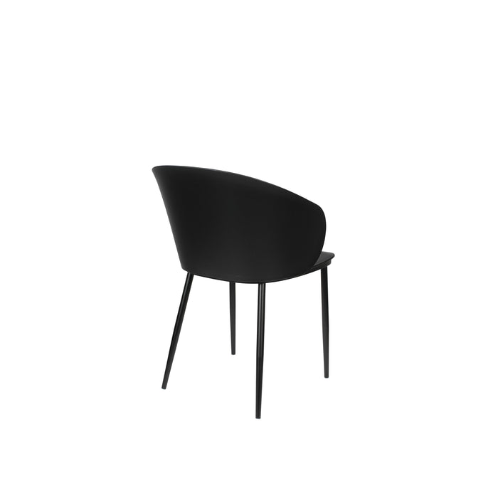 Eetkamerstoel Gigi Polypropyleen Zwart 53.5x57 cm-Eetkamerstoelen-Creating Home