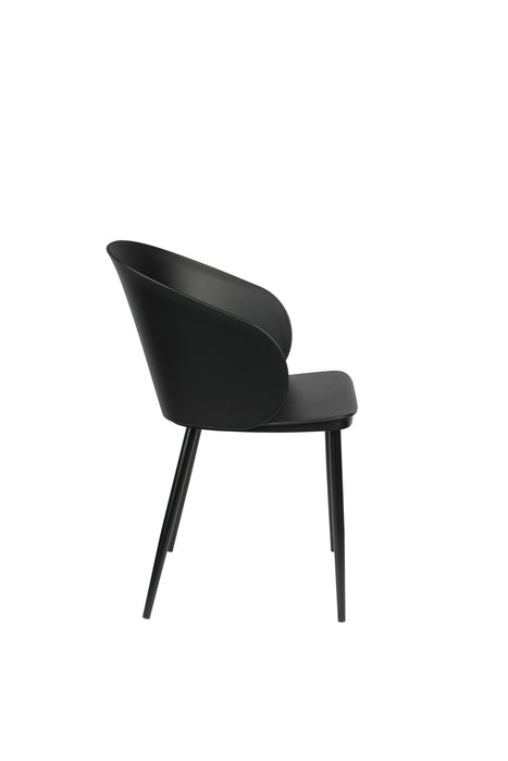 Eetkamerstoel Gigi Polypropyleen Zwart 53.5x57 cm-Eetkamerstoelen-Creating Home