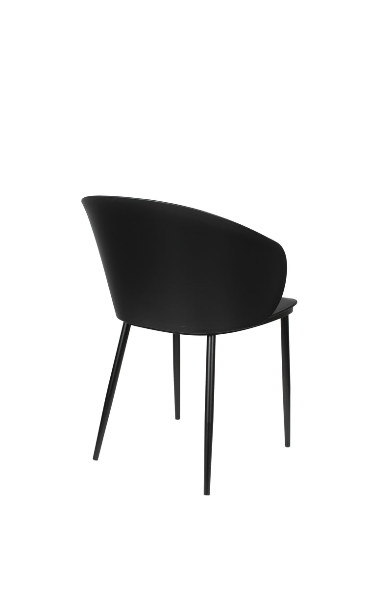 Eetkamerstoel Gigi Polypropyleen Zwart 53.5x57 cm-Eetkamerstoelen-Creating Home