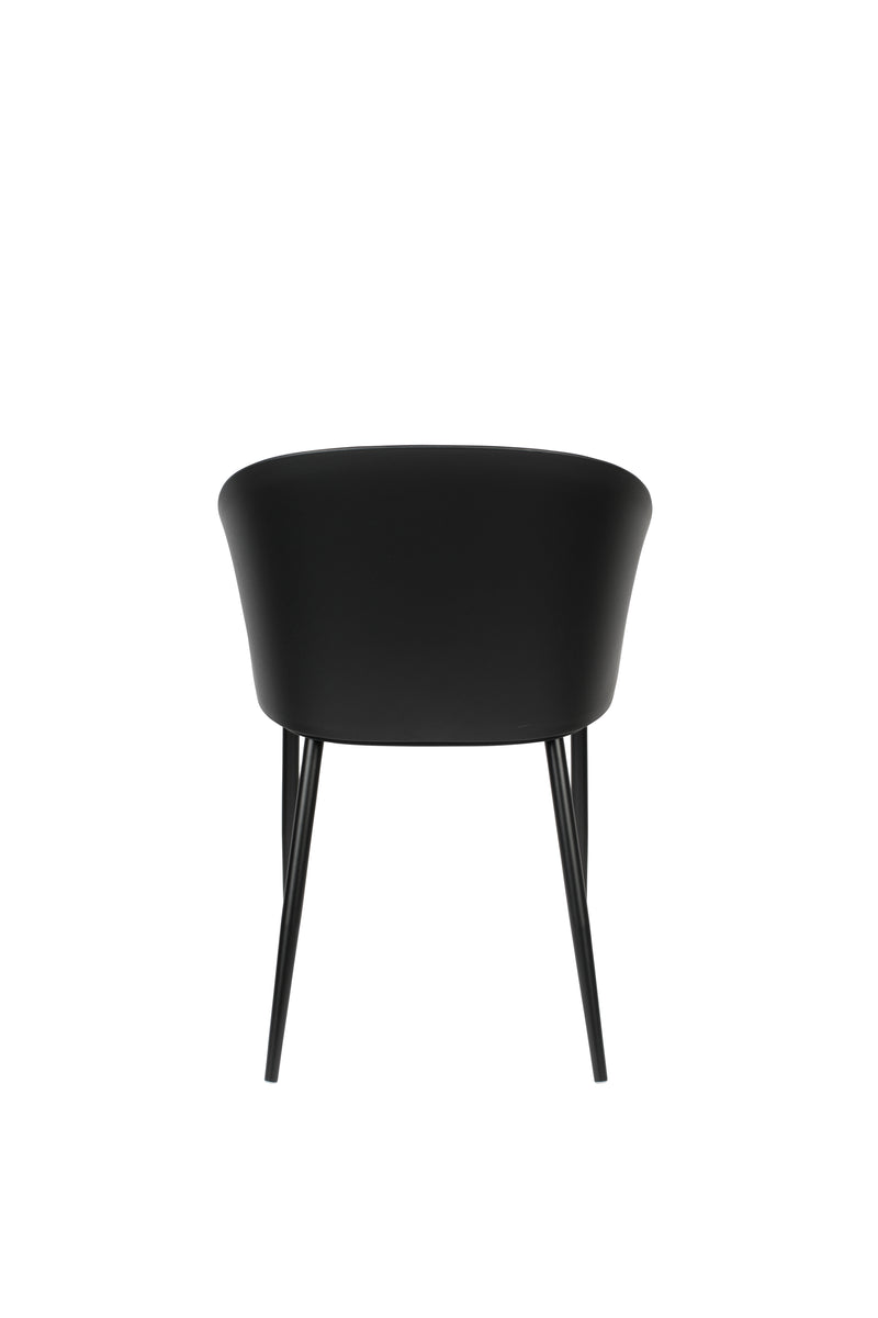 Eetkamerstoel Gigi Polypropyleen Zwart 53.5x57 cm-Eetkamerstoelen-Creating Home