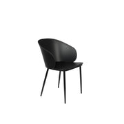 Eetkamerstoel Gigi Polypropyleen Zwart 53.5x57 cm-Eetkamerstoelen-Creating Home