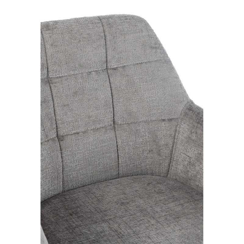 Eetkamerstoel Grijs Acrylic stof 56 cm 56.5x58x85 cm-Eetkamerstoelen-J-Line