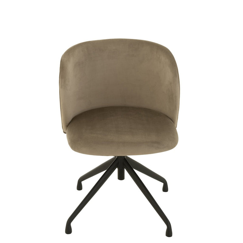 Eetkamerstoel Grijs Metaal 48 cm 48x56x48 cm 35013-Eetkamerstoelen-J-Line