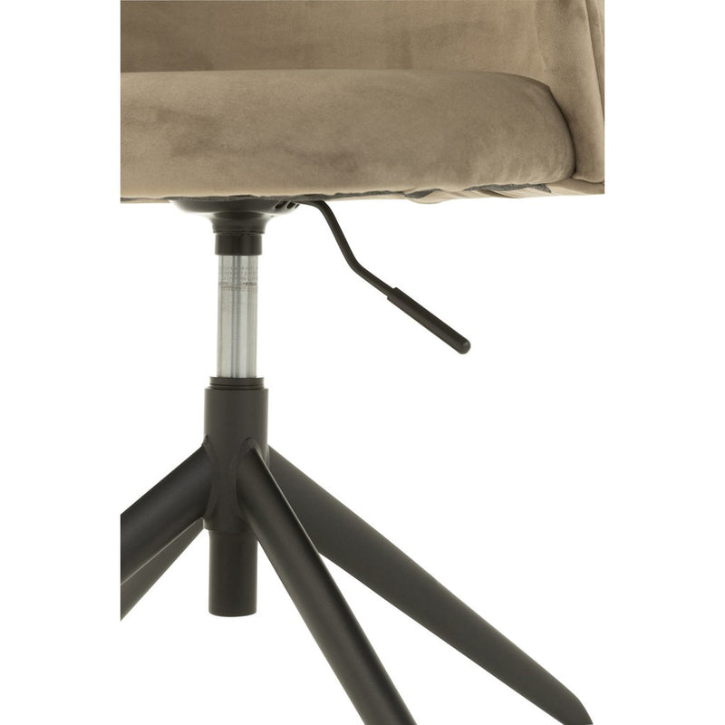 Eetkamerstoel Grijs Metaal 48 cm 48x56x48 cm 35013-Eetkamerstoelen-J-Line