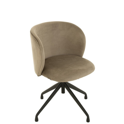 Eetkamerstoel Grijs Metaal 48 cm 48x56x48 cm 35013-Eetkamerstoelen-J-Line