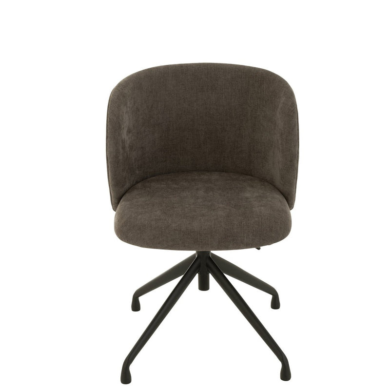 Eetkamerstoel Grijs Metaal 48 cm 48x56x48 cm 35015-Eetkamerstoelen-J-Line