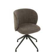 Eetkamerstoel Grijs Metaal 48 cm 48x56x48 cm 35015-Eetkamerstoelen-J-Line