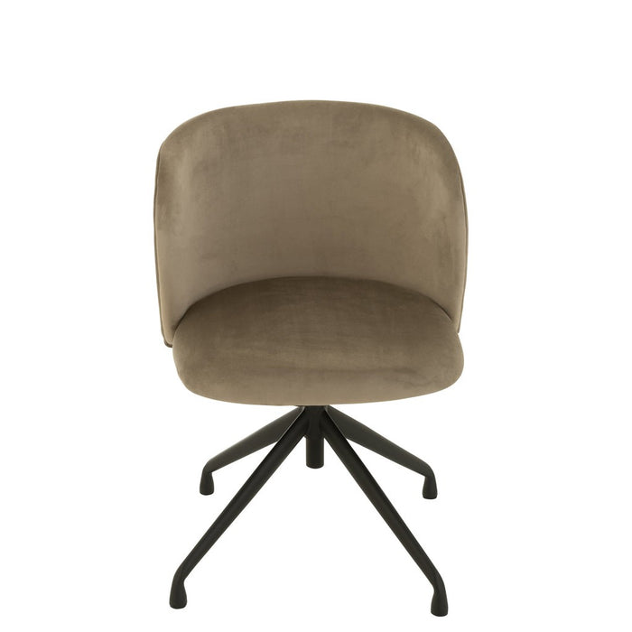 Eetkamerstoel Grijs Metaal 48 cm-Eetkamerstoelen-J-Line