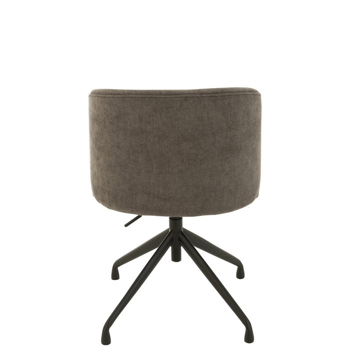 Eetkamerstoel Grijs Metaal 48 cm-Eetkamerstoelen-J-Line