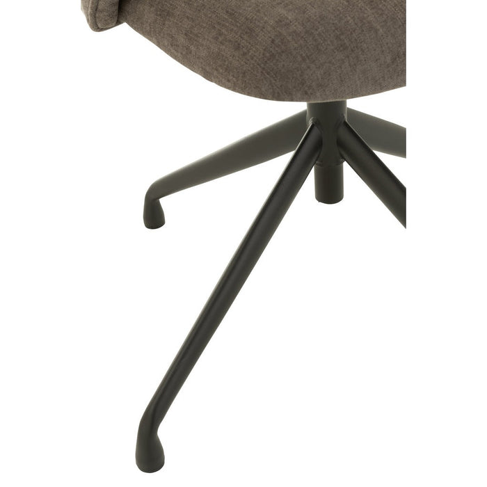 Eetkamerstoel Grijs Metaal 48 cm-Eetkamerstoelen-J-Line