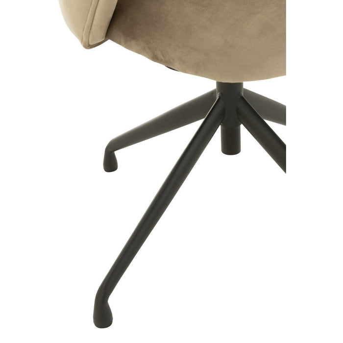 Eetkamerstoel Grijs Metaal 48 cm-Eetkamerstoelen-J-Line