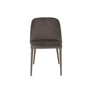 Eetkamerstoel Grijs Metaal 51 cm 51x58x80 cm-Eetkamerstoelen-J-Line