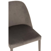 Eetkamerstoel Grijs Metaal 51 cm 51x58x80 cm-Eetkamerstoelen-J-Line