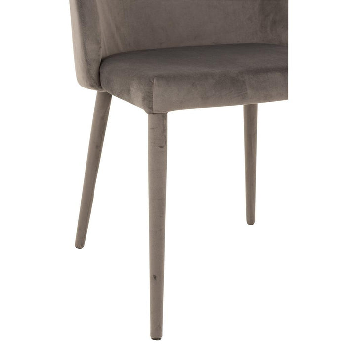 Eetkamerstoel Grijs Metaal 51 cm-Eetkamerstoelen-J-Line