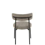 Eetkamerstoel Grijs Metaal 52 cm 52.5x51x76.5 cm-Eetkamerstoelen-J-Line