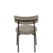 Eetkamerstoel Grijs Metaal 52 cm 52.5x51x76.5 cm-Eetkamerstoelen-J-Line