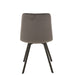 Eetkamerstoel Grijs Metaal 54 cm 54x45x86 cm-Eetkamerstoelen-J-Line