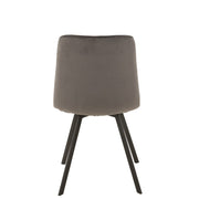 Eetkamerstoel Grijs Metaal 54 cm 54x45x86 cm-Eetkamerstoelen-J-Line