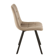 Eetkamerstoel Grijs Polyester 47 cm 47x55x82 cm 15468-Eetkamerstoelen-J-Line