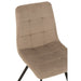 Eetkamerstoel Grijs Polyester 47 cm-Eetkamerstoelen-J-Line
