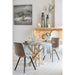 Eetkamerstoel Grijs Polyester 47 cm-Eetkamerstoelen-J-Line