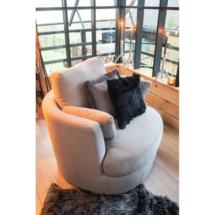 Eetkamerstoel Grijs Schuim 107 cm 100x109x89 cm-Eetkamerstoelen-J-Line