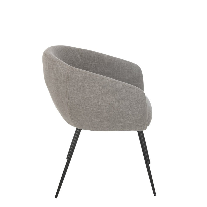 Eetkamerstoel Grijs Schuim 62 cm 61x60x75 cm-Eetkamerstoelen-J-Line