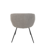 Eetkamerstoel Grijs Schuim 62 cm 61x60x75 cm-Eetkamerstoelen-J-Line