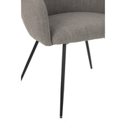 Eetkamerstoel Grijs Schuim 62 cm 61x60x75 cm-Eetkamerstoelen-J-Line