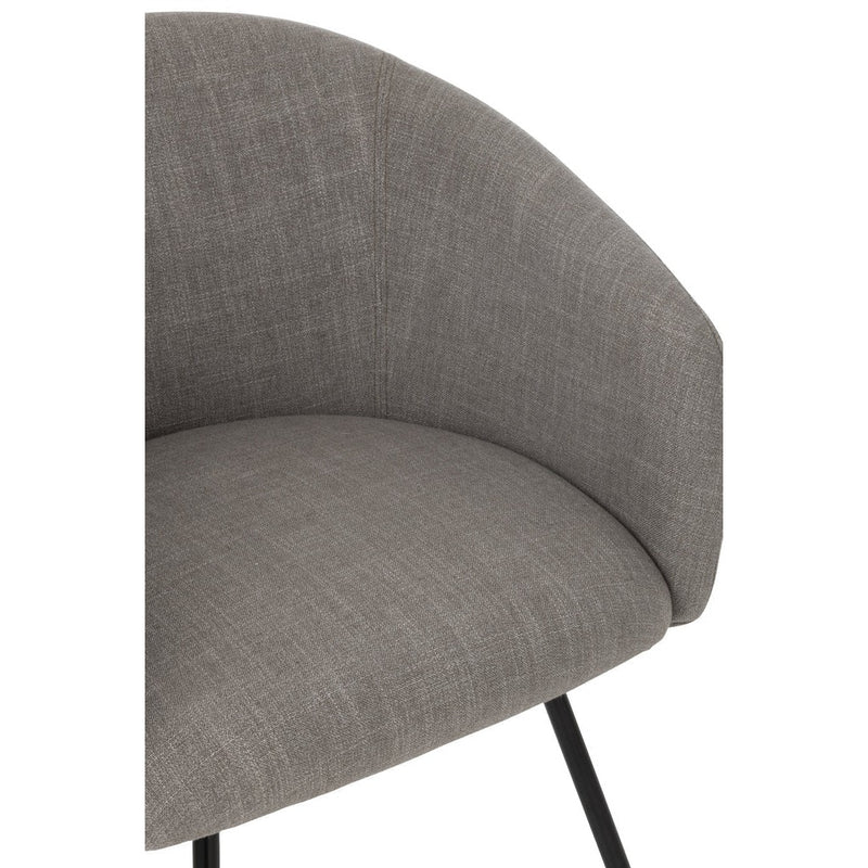 Eetkamerstoel Grijs Schuim 62 cm 61x60x75 cm-Eetkamerstoelen-J-Line