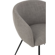 Eetkamerstoel Grijs Schuim 62 cm 61x60x75 cm-Eetkamerstoelen-J-Line