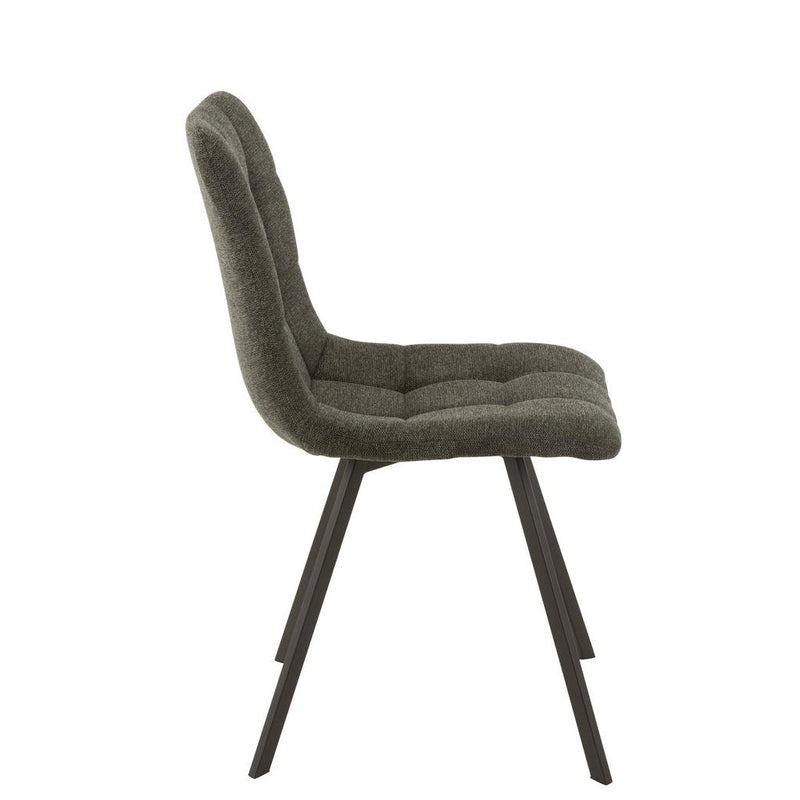 Eetkamerstoel Grijs Sponge 47 cm 47x55x82 cm-Eetkamerstoelen-J-Line