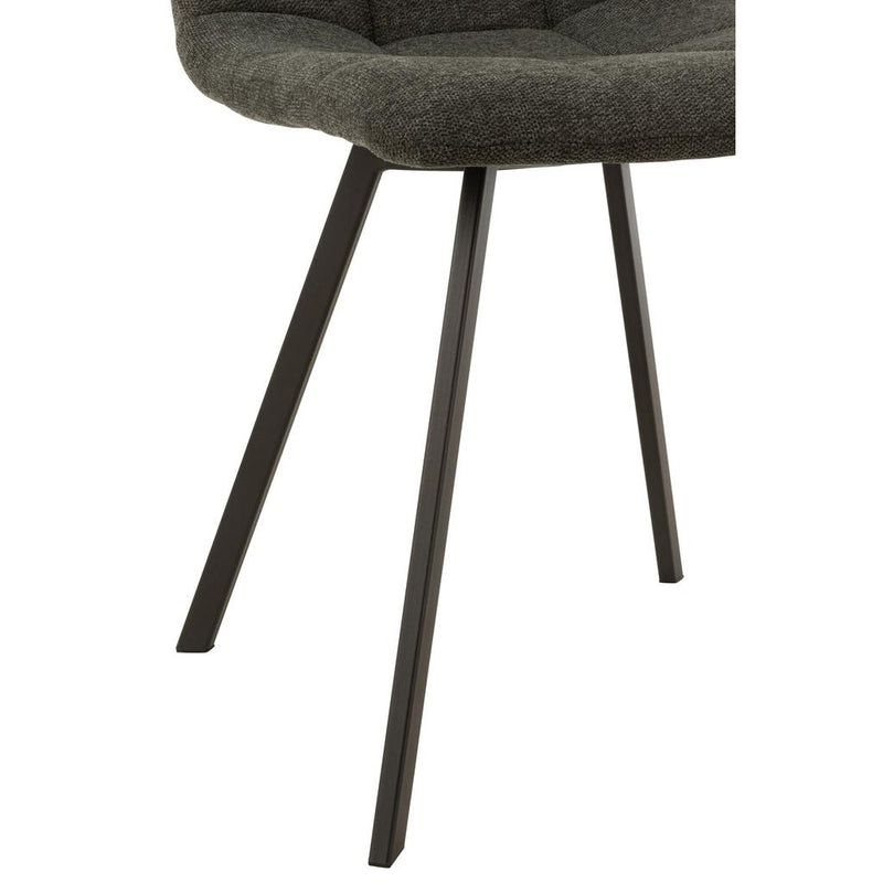 Eetkamerstoel Grijs Sponge 47 cm 47x55x82 cm-Eetkamerstoelen-J-Line