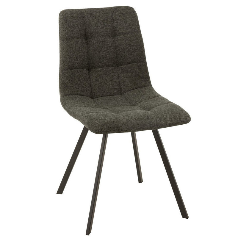 Eetkamerstoel Grijs Sponge 47 cm 47x55x82 cm-Eetkamerstoelen-J-Line