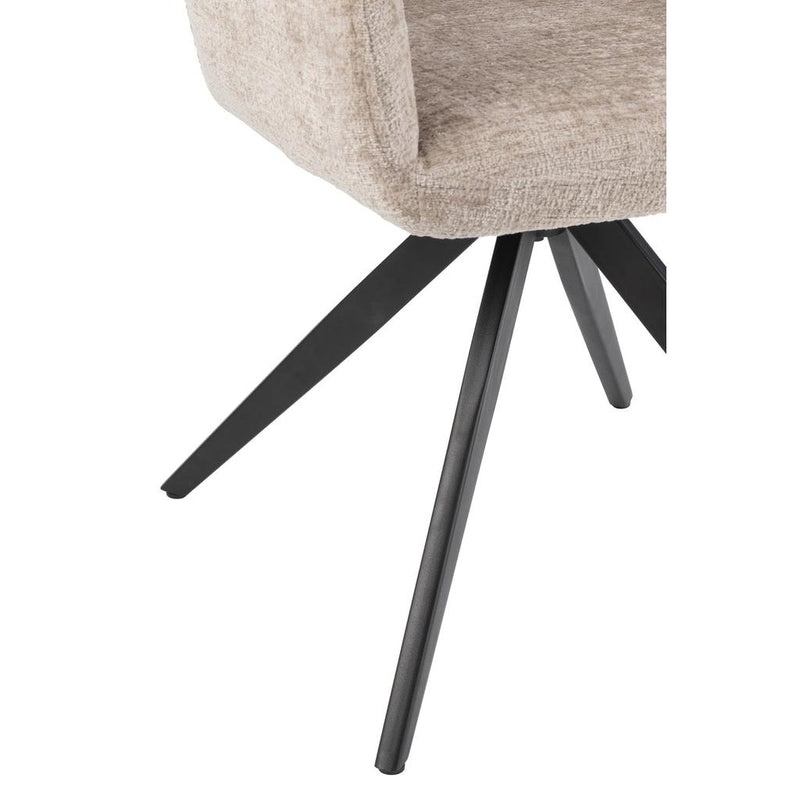 Eetkamerstoel Grijs Sponge 56 cm 56.5x58x85 cm-Eetkamerstoelen-J-Line