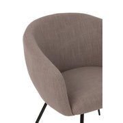 Eetkamerstoel Grijs Stof 62 cm 61x60x75 cm-Eetkamerstoelen-J-Line