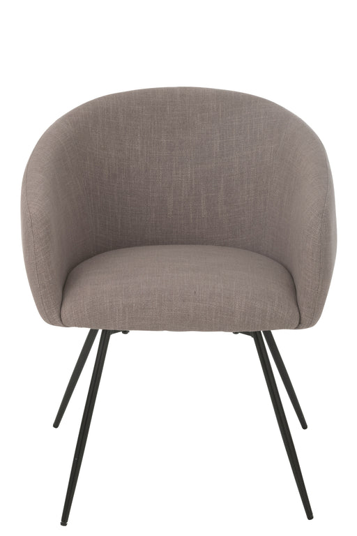 Eetkamerstoel Grijs Stof 62 cm-Eetkamerstoelen-J-Line